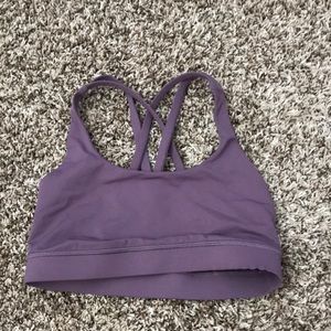 Lululemon purple energy bra, size 4